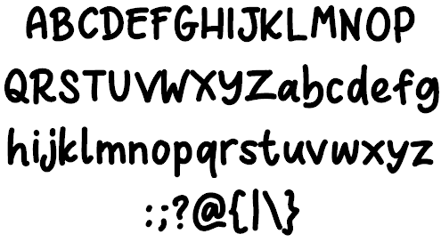 Nocturnal Hand font插图1 Nocturnal Hand font插图1