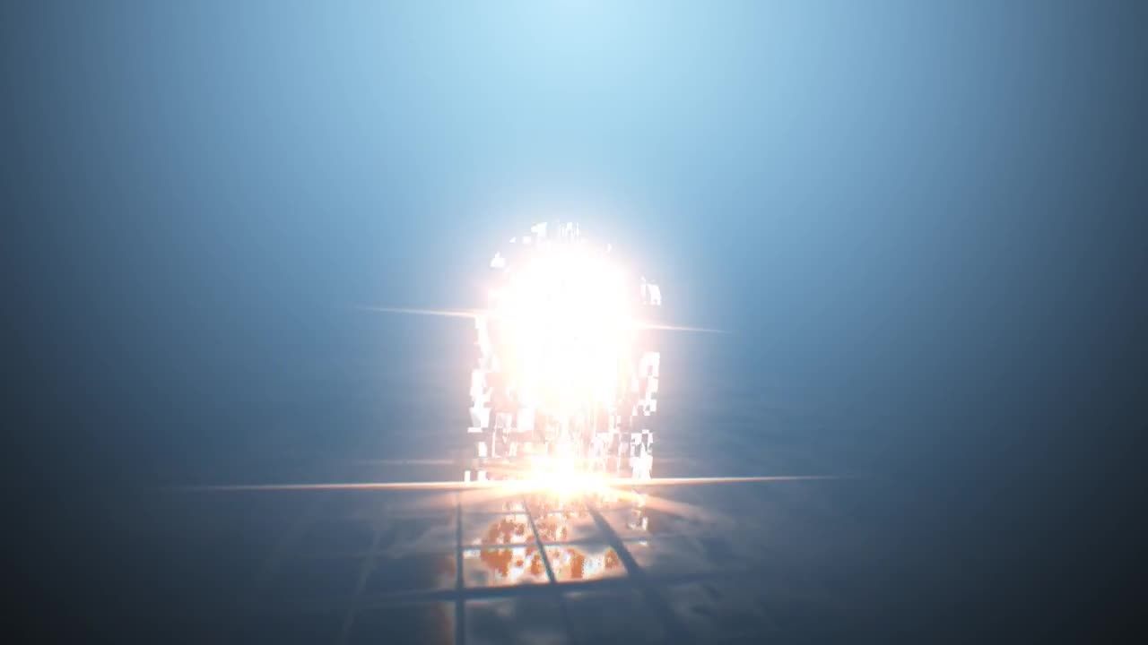 引人注目的动态闪光粒子logo动画素材库精选AE模板