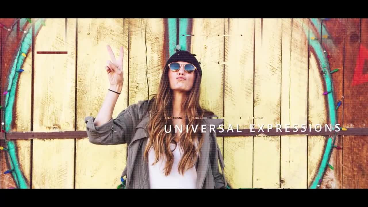 简约动态过渡效果数字幻灯片素材库精选AE模板