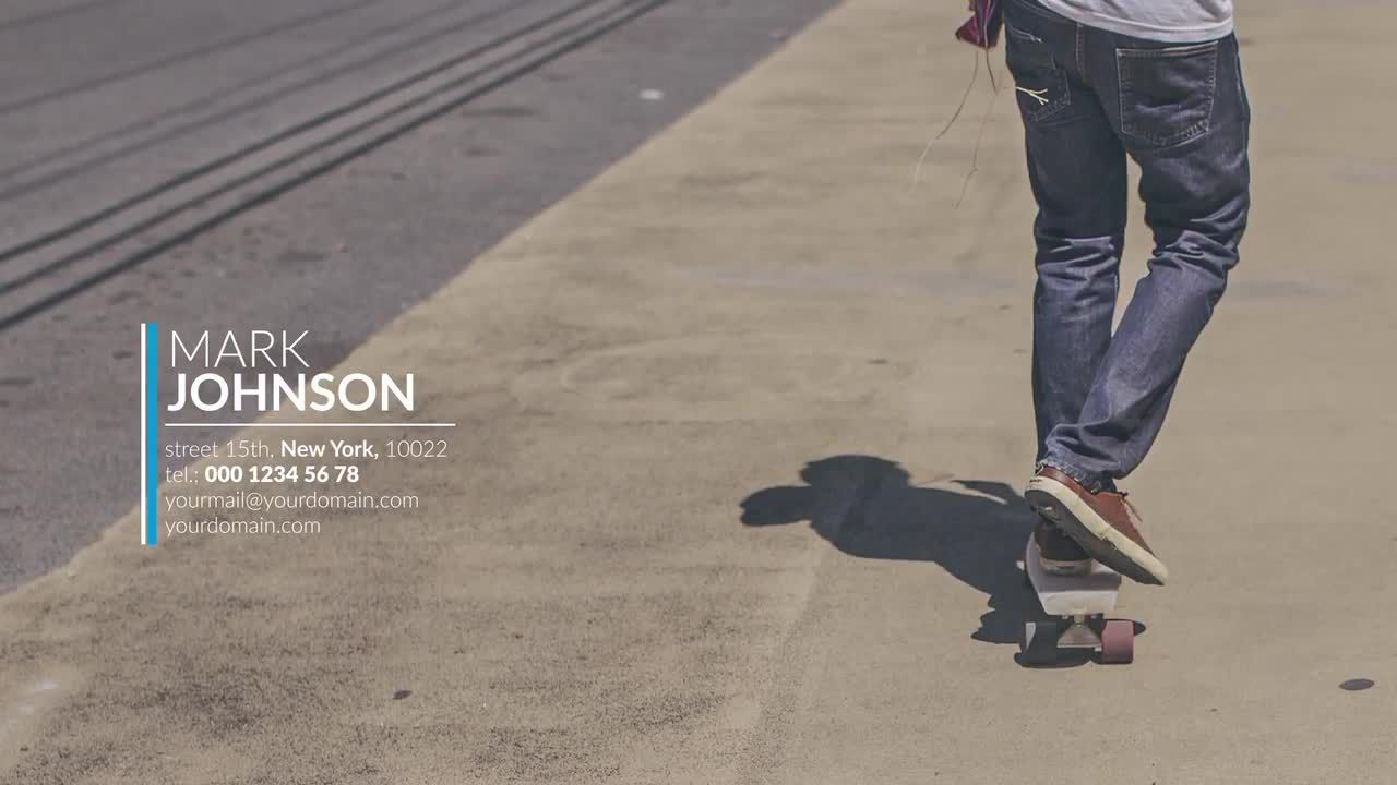 ae企业三分之一效果标题模板