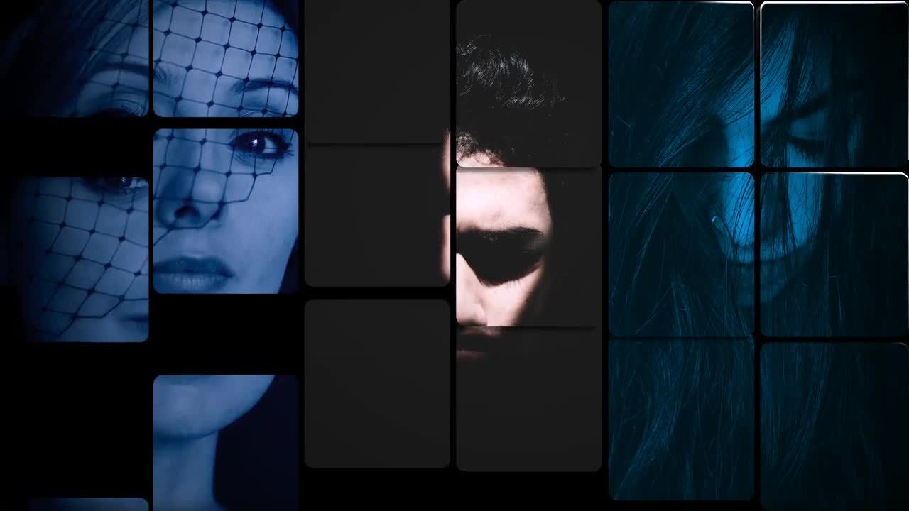 拼图照片徽标展示素材库精选AE模板