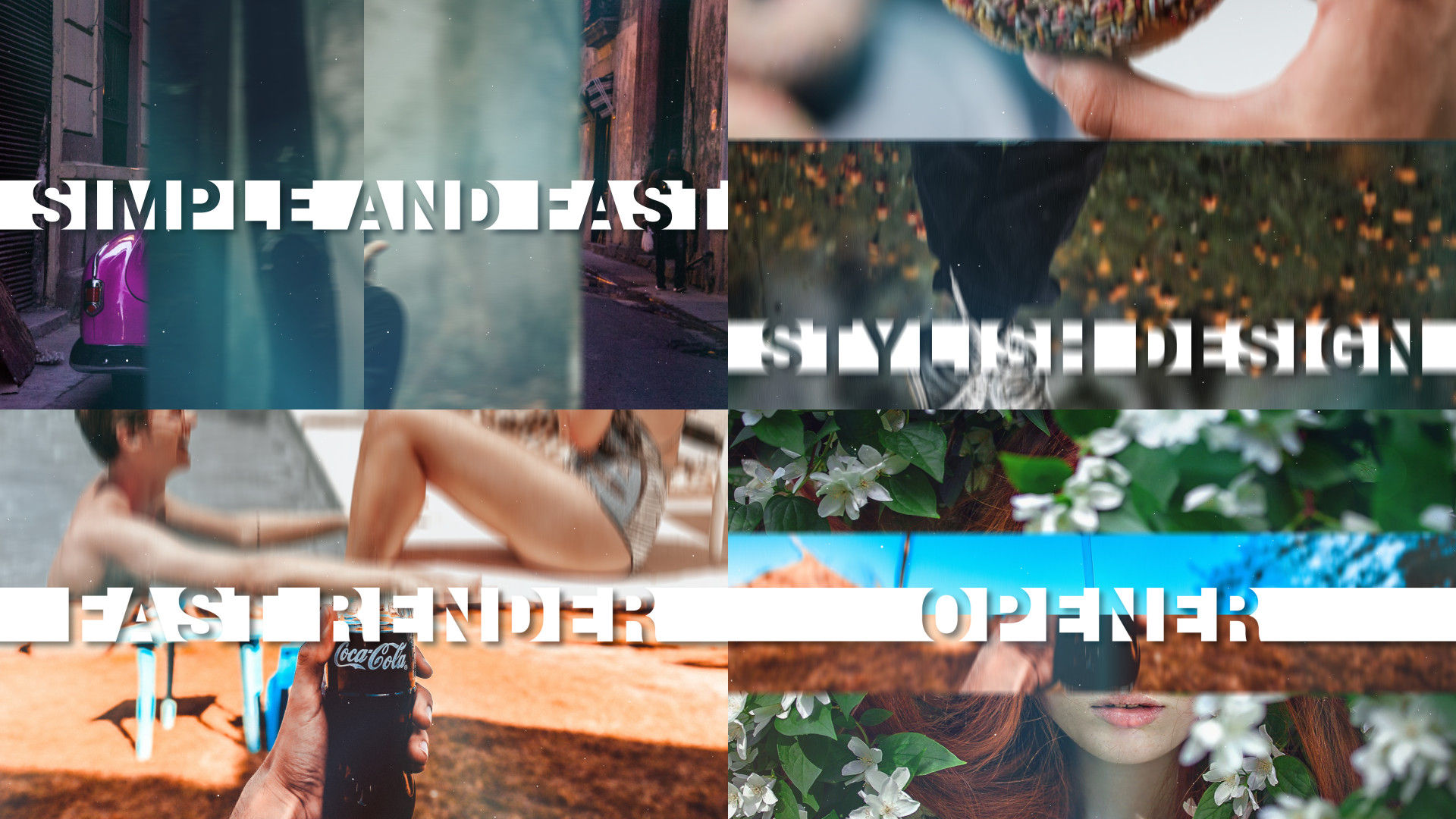 炫酷幻灯片开瓶器素材库精选AE模板