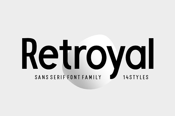 Retroyal Font素材之家精选英文字体