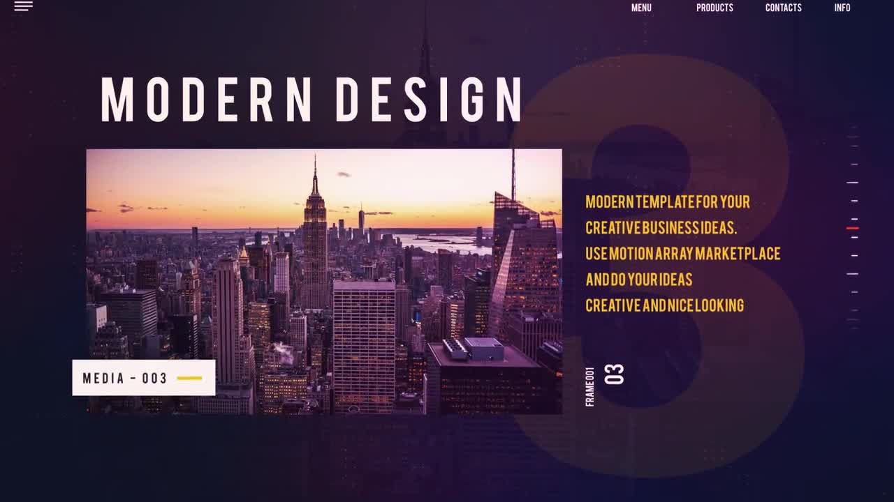 外观酷炫幻灯片素材库精选AE模板