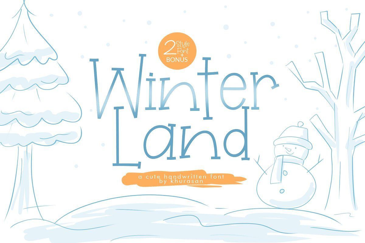 Winterland Font素材之家精选英文字体