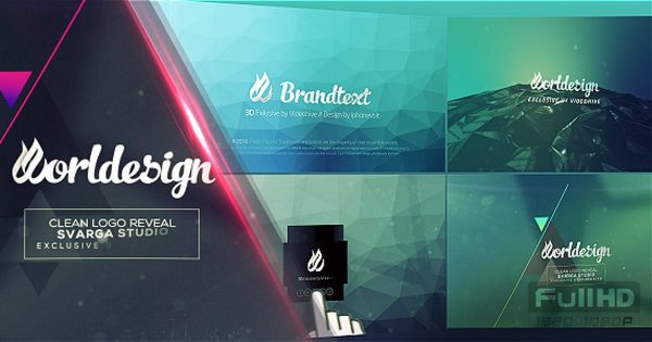 现代闪亮优雅logo演示素材库精选AE模板 Modern Corporate Logo Pack