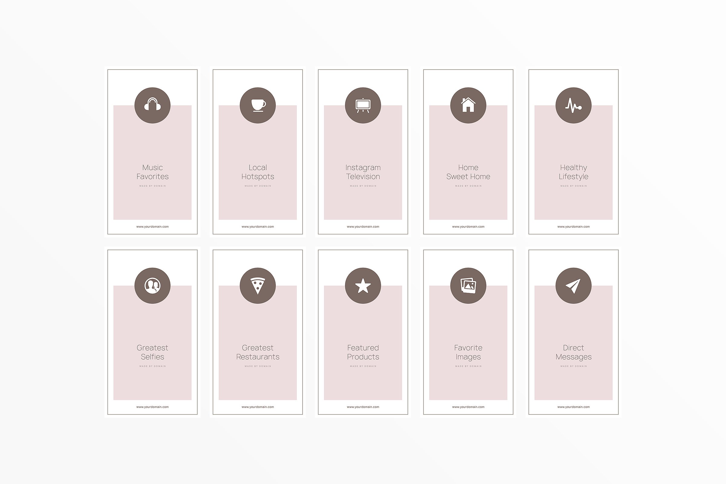 新媒体文章贴图设计模板素材库精选 Austria Instagram Highlights插图(25)