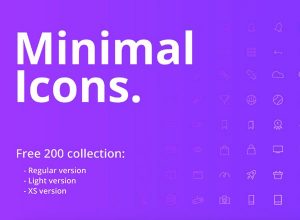 免费精致的极简主义图标套装下载[For Ai,200个]