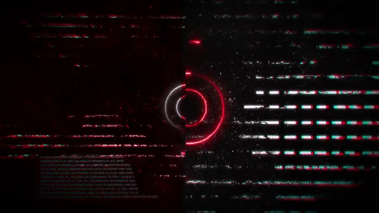 小故障扭曲标志素材库精选AE模板