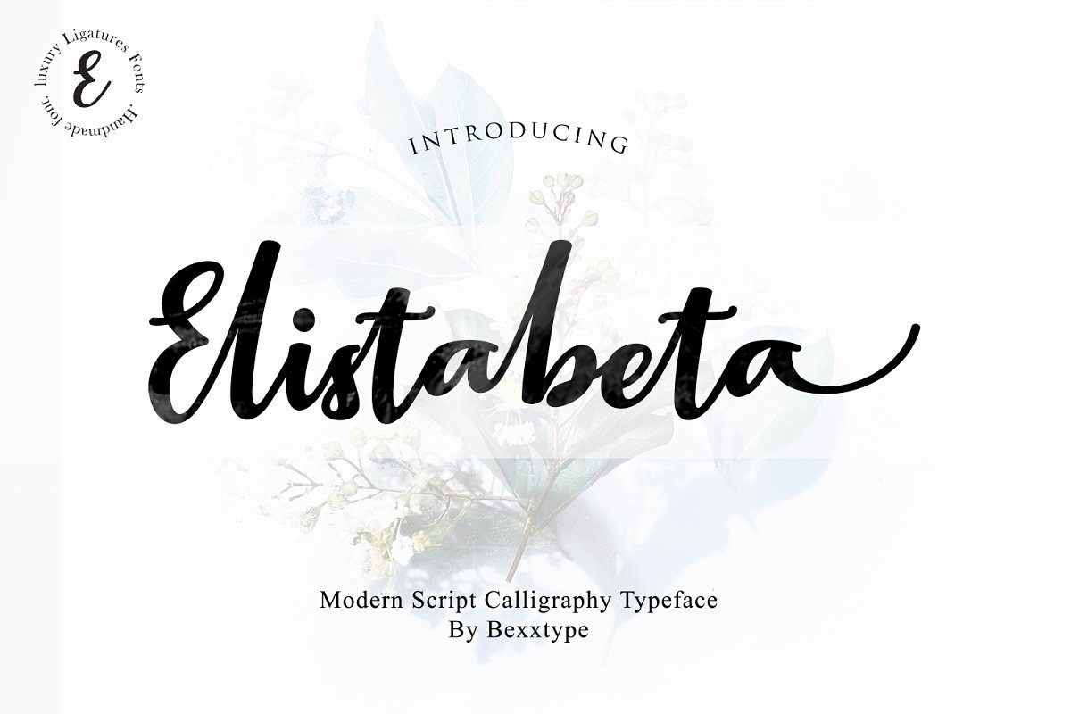 Elistabeta luxury ligature Font素材之家精选英文字体