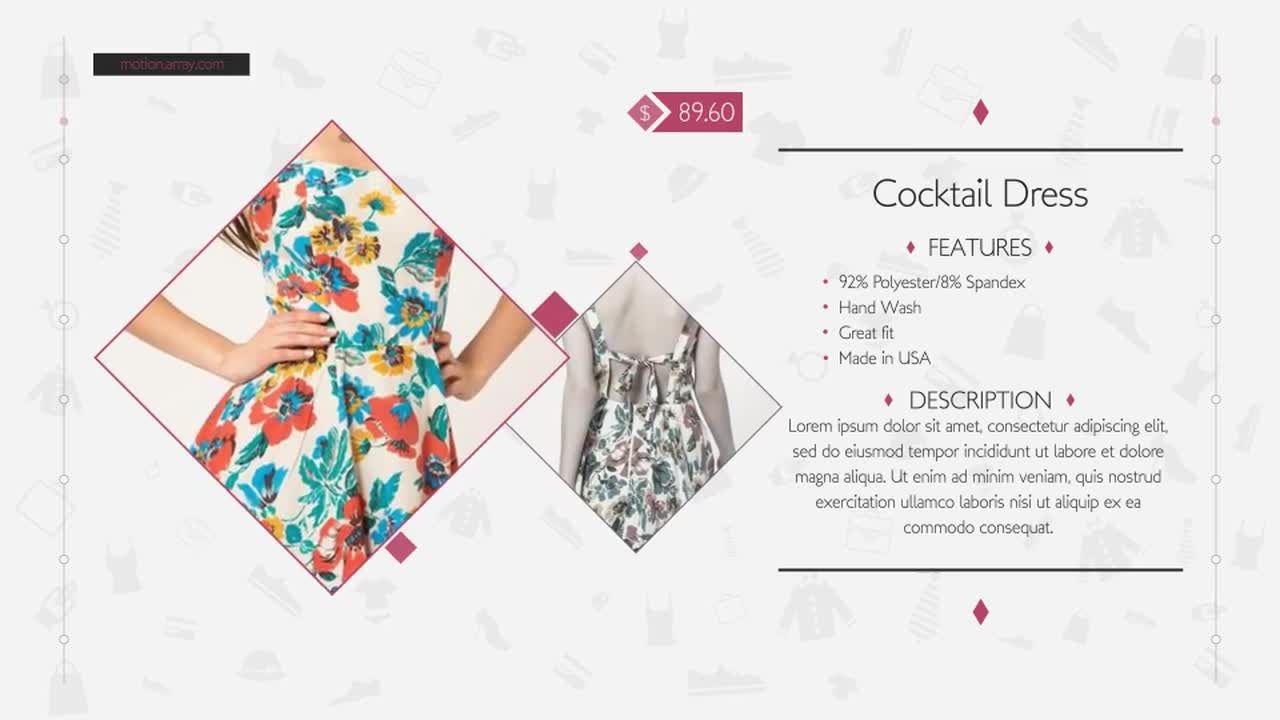 时尚商店商品介绍素材库精选AE模板