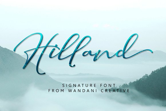 Hilland | Signature Font素材之家精选英文字体