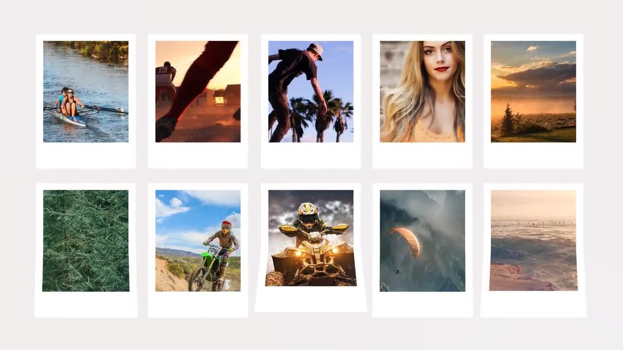 照片幻灯片展示素材库精选AE模板Mosaic Slideshow