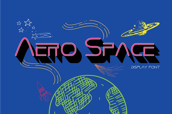 Aero Space Font素材之家精选英文字体