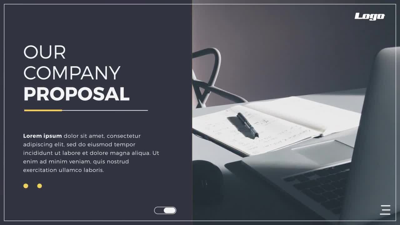 时尚的企业宣传片Ae模板