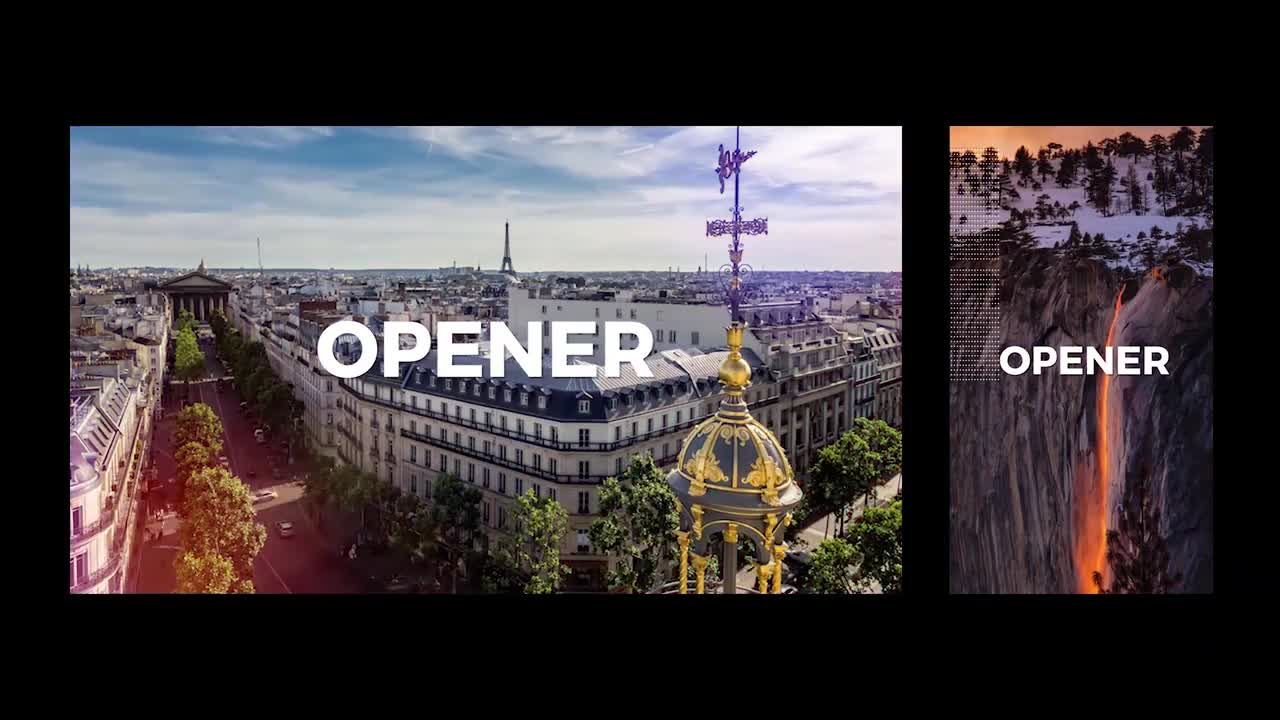 幻灯片图像和快速过渡效果素材库精选pr模板