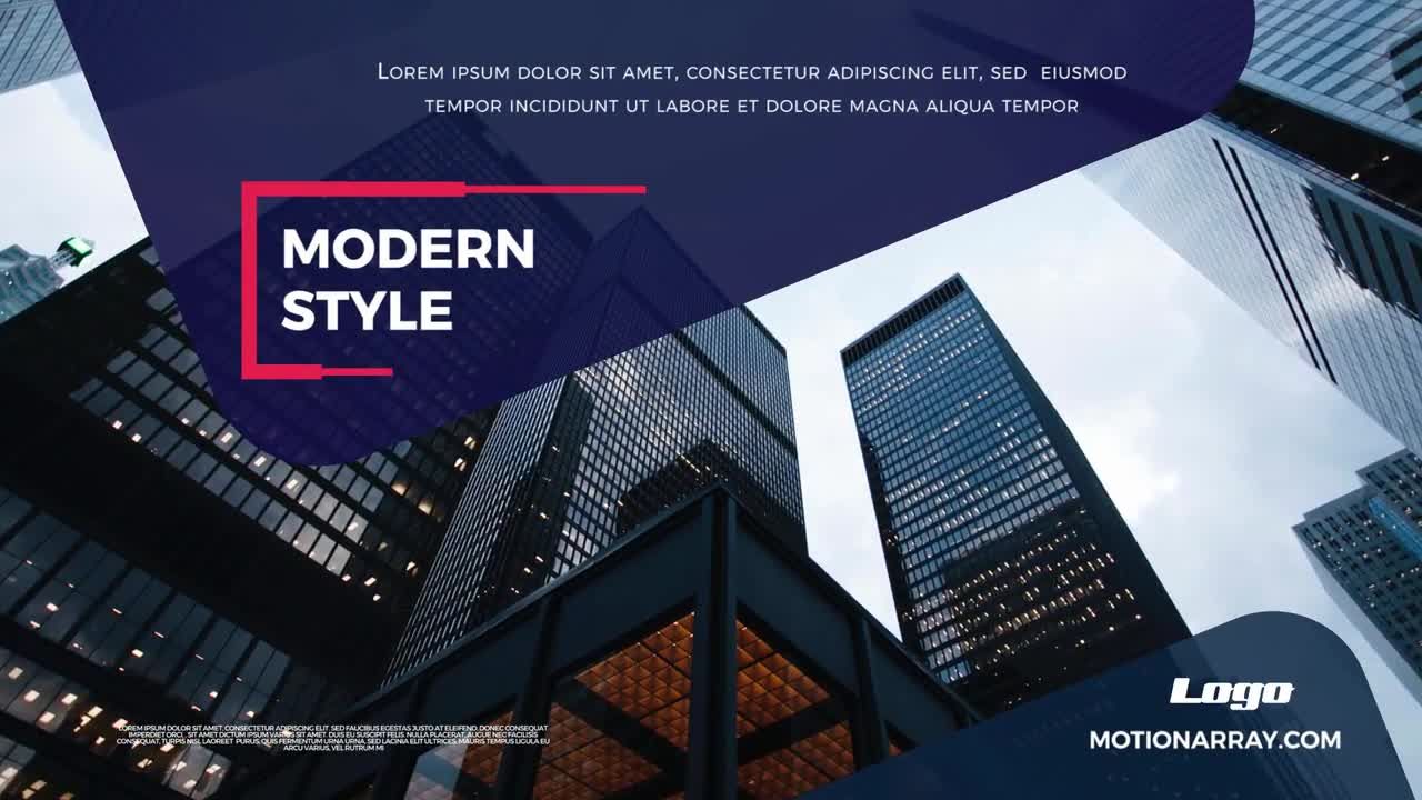 现代时尚企业宣传素材库精选pr模板