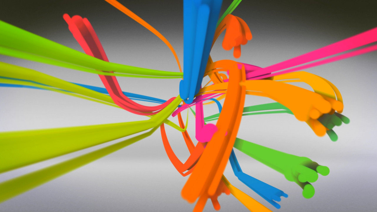 彩带飞舞徽标展示素材库精选AE模板