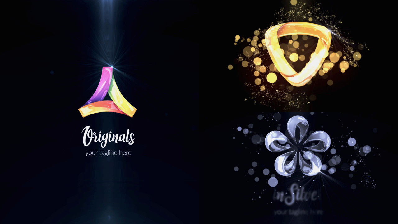 4k粒子轨迹徽标素材库精选AE模板