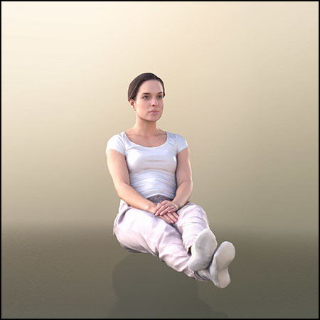 半躺着的女人人物素材之家精选3D模型