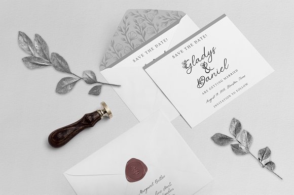 ‘Le Jardin’ Floral Font插图3