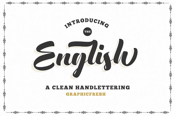 The English Font – Vintage Lettering素材之家精选英文字体