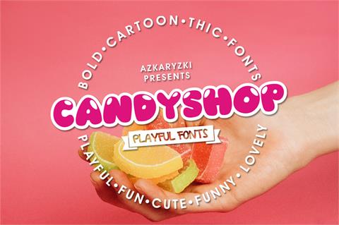 Candyshop font素材之家精选英文字体