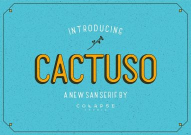Cactuso Font素材之家精选英文字体