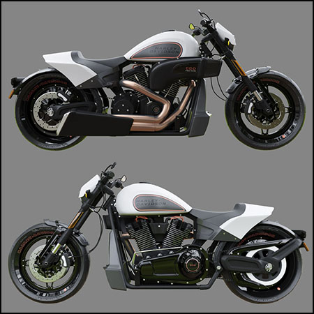 Harley-Davidson FXDR 114哈雷戴维森摩托车素材之家精选3D模型