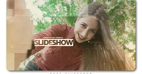 优雅简约风格电影幻灯片素材库精选AE模板 Elegant Easy Cinematic Slideshow
