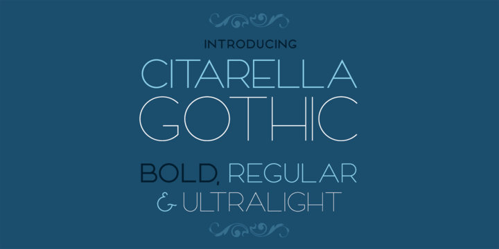 Citarella Gothic Full Font素材之家精选英文字体