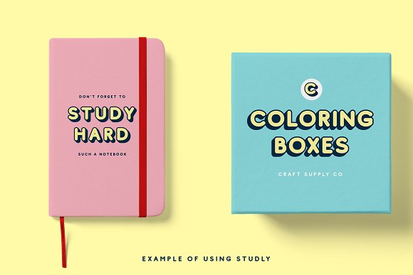 Studly – Layered Font Family插图2