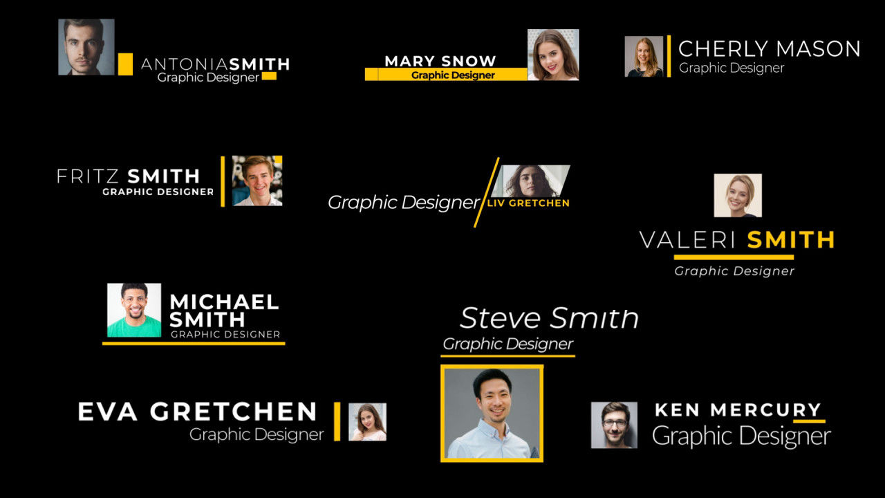 20个动态动画标题素材库精选AE模板