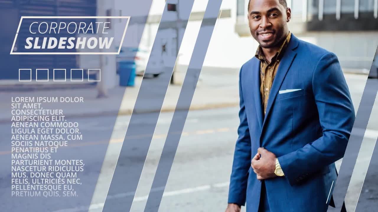 流畅简约企业宣传动画素材库精选pr模板