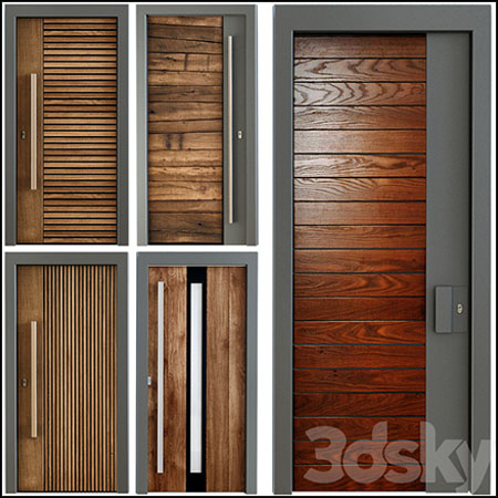 5款木门素材之家精选3D模型