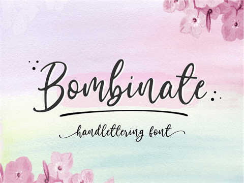 Bombinate font素材之家精选英文字体