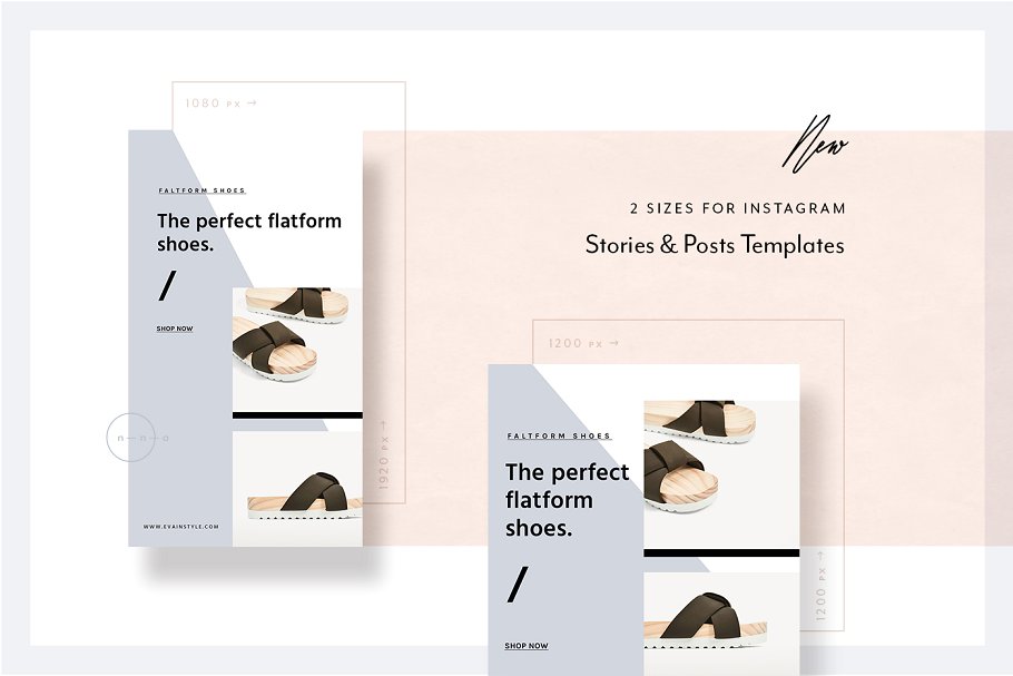 时尚主题社交媒体贴图模板素材库精选 Fashion Social Media Pack • Éva插图(4)