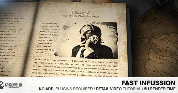 考古历史纪录片节目片头素材库精选AE模板 Fast Infusion