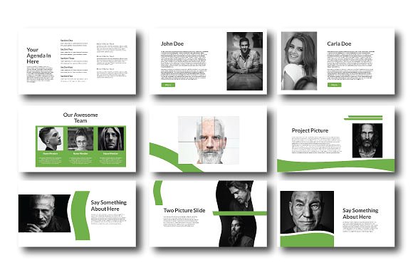 Gena–48页创意极简的商业化PPT模板下载[ppt,pptx]插图(1)