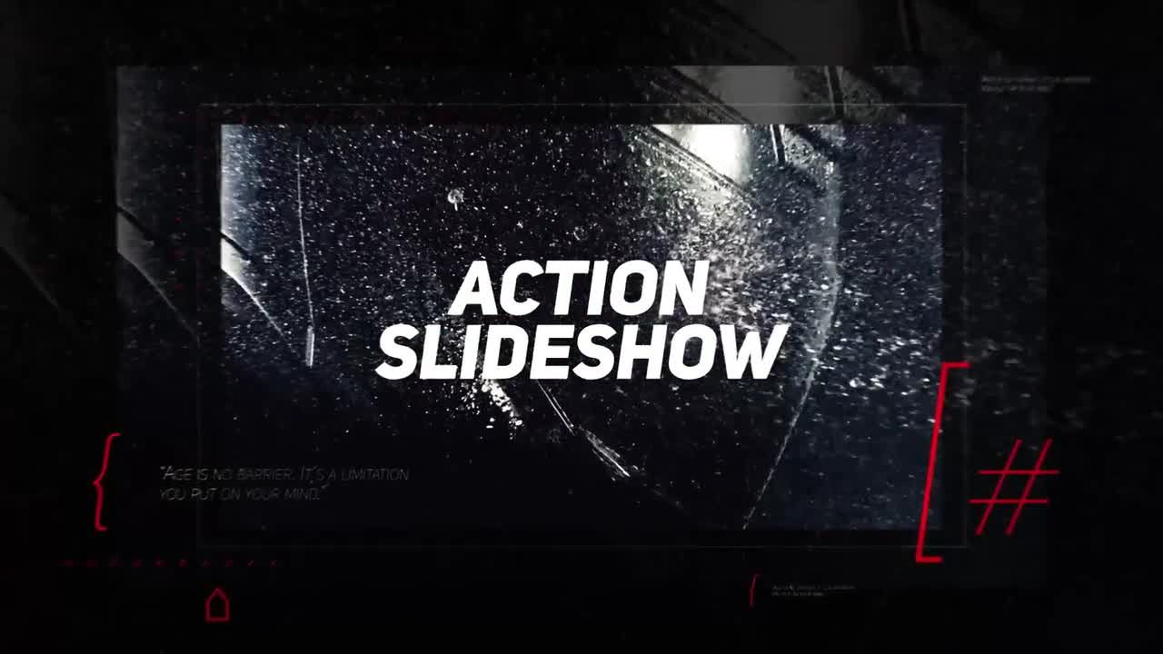 漏光效果的商业媒体幻灯片展示素材库精选pr模板