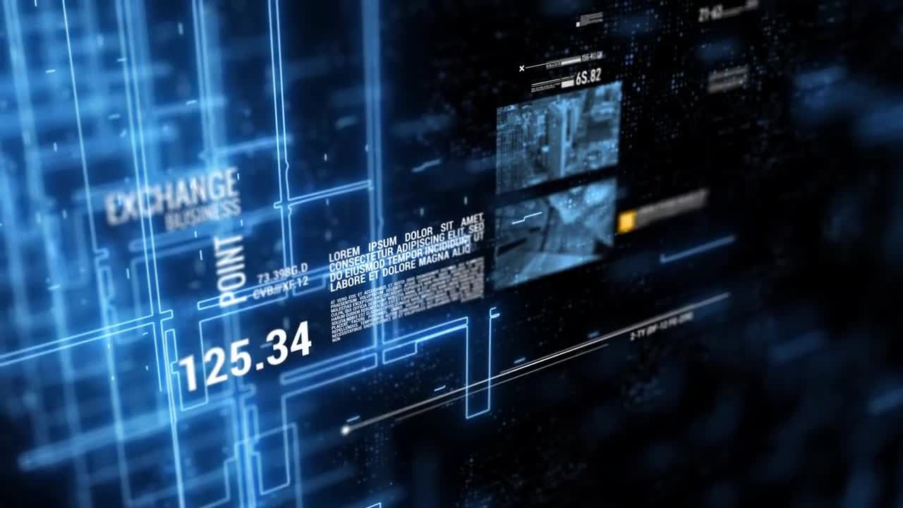 动画科幻元素幻灯片特效素材库精选AE模板