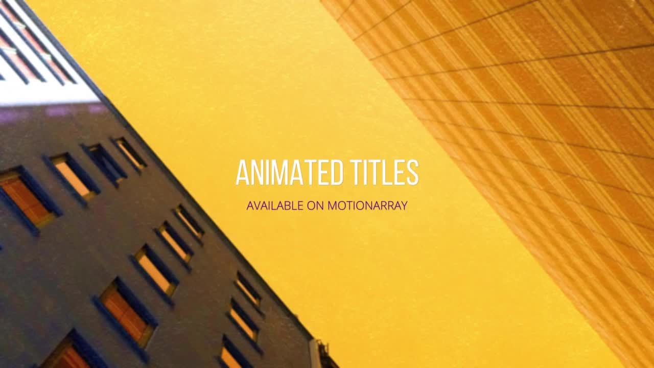 12个最小的动态动画全屏标题素材库精选AE模板