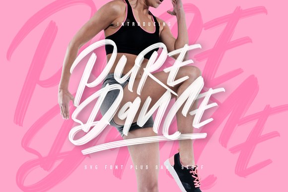 Pure Dance Font Duo素材之家精选英文字体