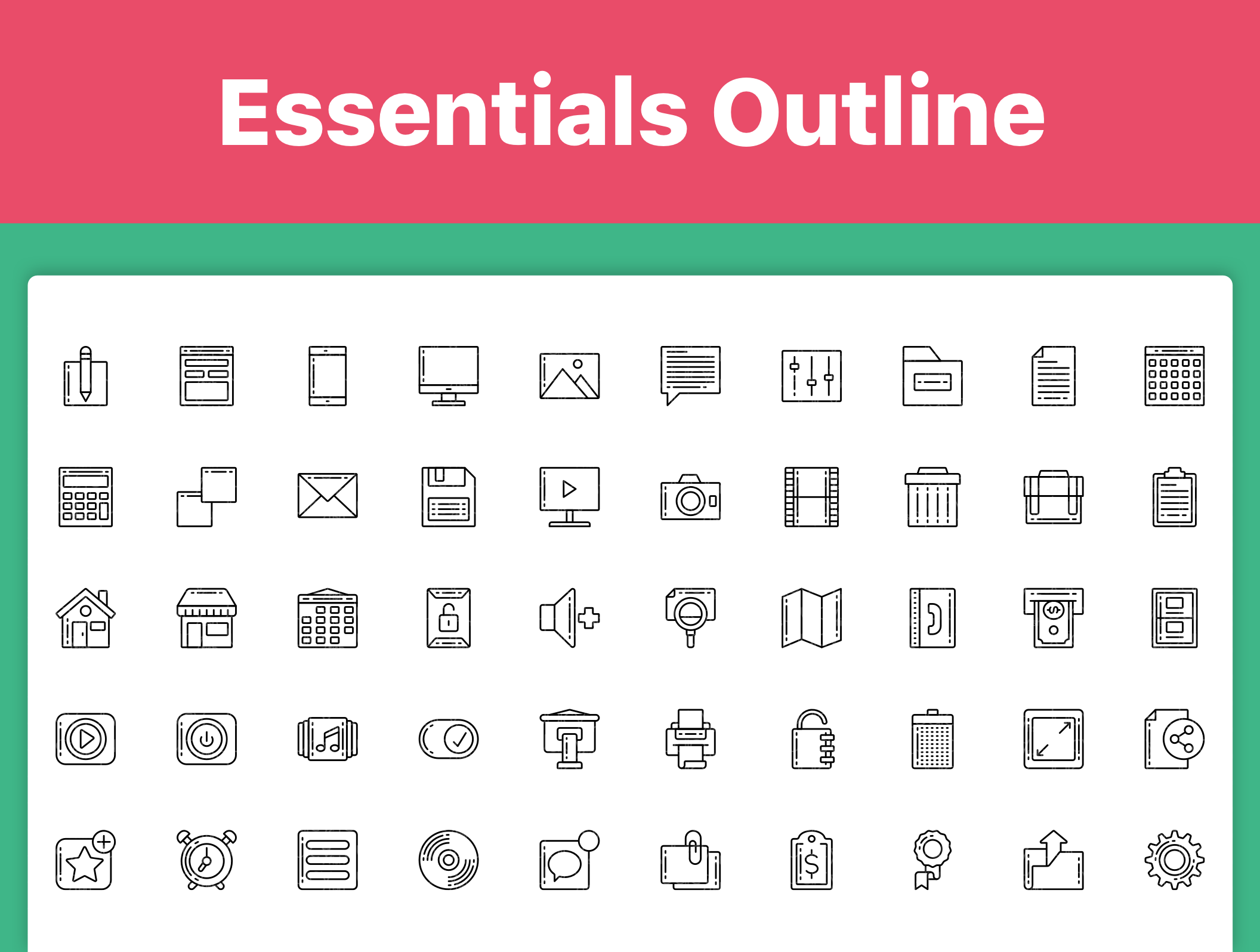 素材库下午茶:250枚Web&APP设计必备素材库精选图标素材合集插图(5)