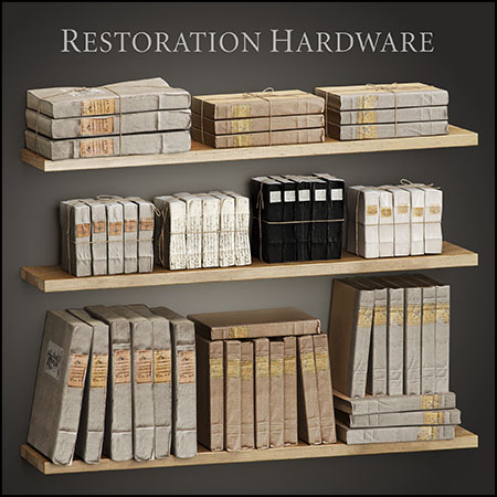 捆绑包装好的小册子素材之家精选3D模型