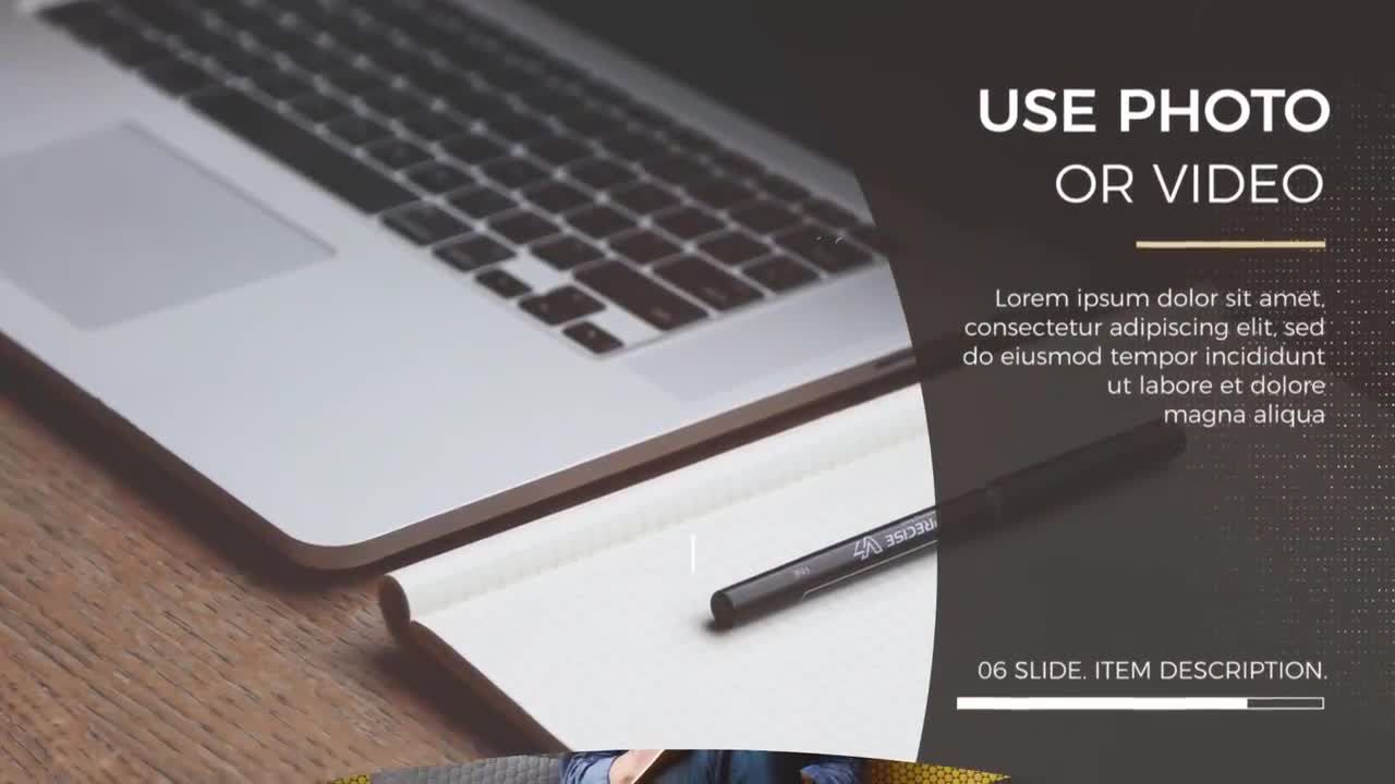 简约的最小企业幻灯片过渡展示素材库精选pr模板