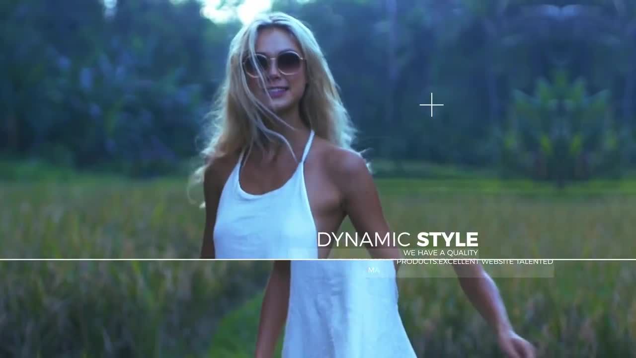 炫酷的故障和扭曲效果电影宣传动画素材库精选AE模板