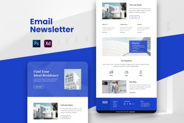 酒店品牌营销推广EDM邮件模板素材库精选 Property Email Newsletter