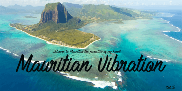 Mauritian Vibration font插图 Mauritian Vibration font插图