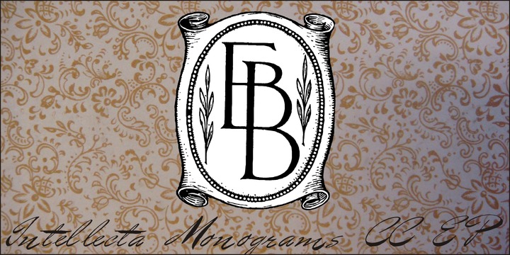 Intellecta Monograms Font Family插图2